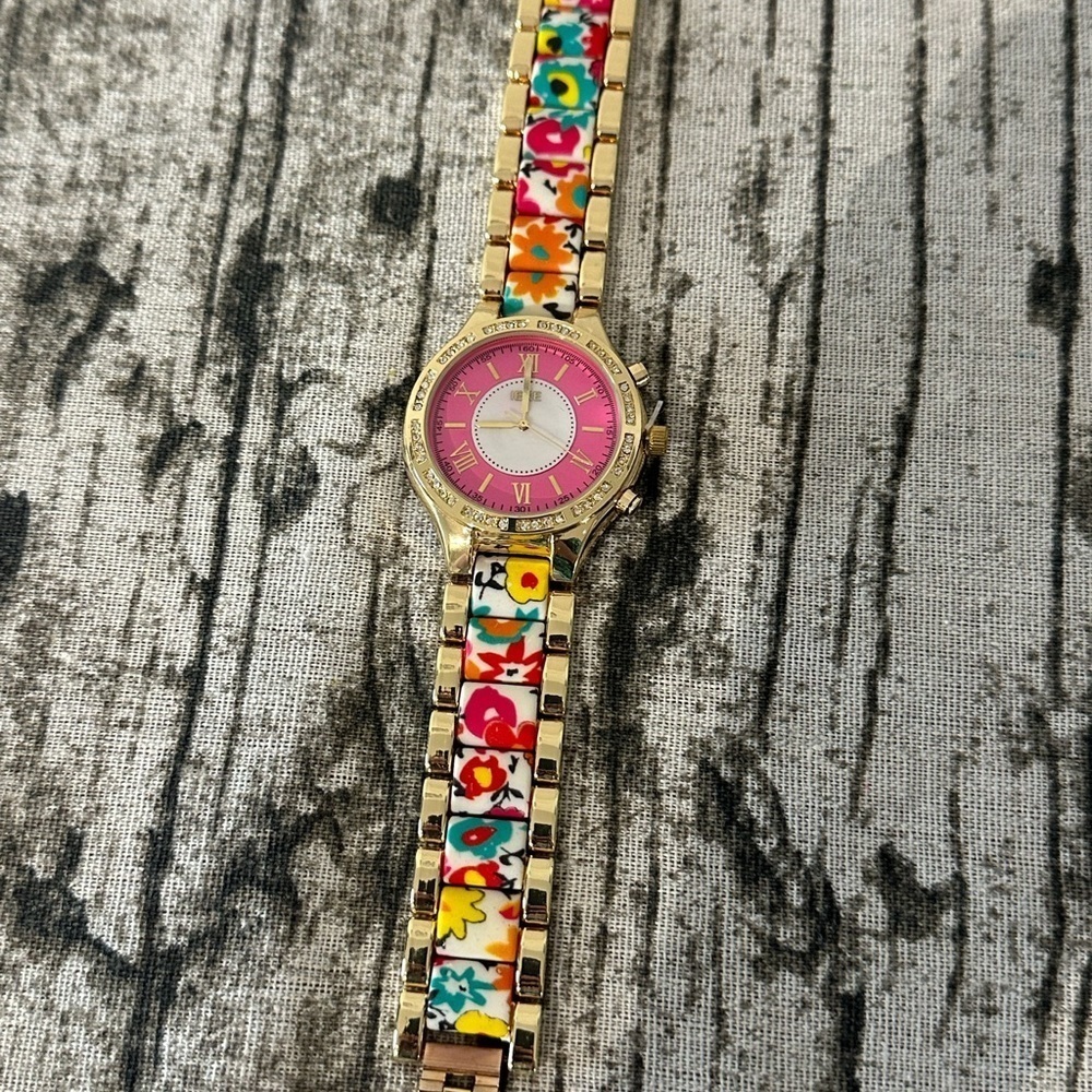 Floral detail watch multicoloured new gift jewellery - Picture 2 of 12